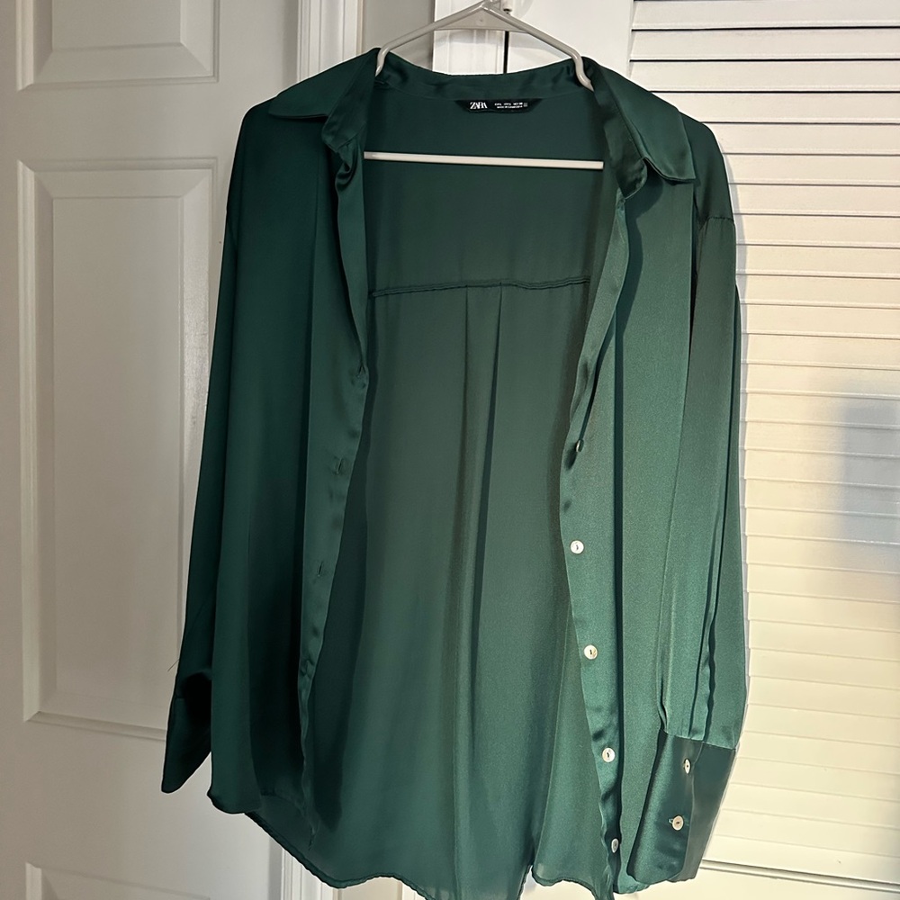 Zara Women's Green Blouse